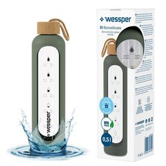 Стеклянная бутылка Wessper B1 Borosilicate, 0.5 л цена и информация | Фляги для воды | kaup24.ee