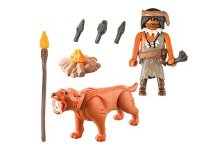 9442 PLAYMOBIL® Special Plus, Koopamees ja smilodon hind ja info | Klotsid ja konstruktorid | kaup24.ee