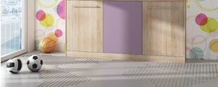 Transformeeritav voodi-kummut Roger, 90x200 cm, pruun/lilla цена и информация | Детские кровати | kaup24.ee