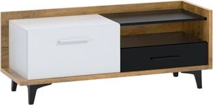ТВ столик Meblocross Box 08 1D1S, коричневый/белый цена и информация | Тумбы под телевизор | kaup24.ee