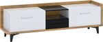 TV-laud Meblocross Box 09 2D1S, pruun/valge