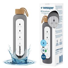 Стеклянная бутылка Wessper B1 Borosilicate, 0.5 л цена и информация | Фляги для воды | kaup24.ee