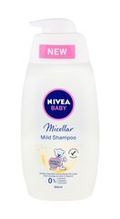 Мицеллярный шампунь для детей Nivea Baby Micellar 500 мл цена и информация | Косметика для мам и детей | kaup24.ee