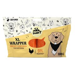 Mr. BanditWrapper XL pulgad kanaga, 500 g hind ja info | Maiustused koertele | kaup24.ee