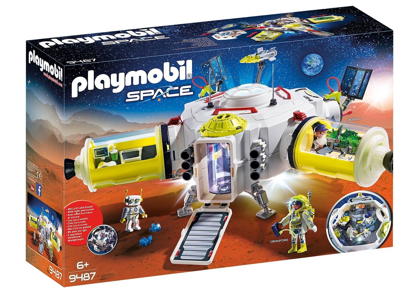 9487 PLAYMOBIL® Space, Marsi satelliitjaam hind ja info | Klotsid ja konstruktorid | kaup24.ee