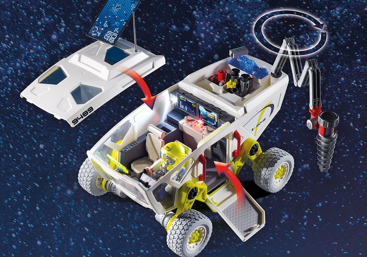 9489 PLAYMOBIL® Space, Marsi uurimisauto hind ja info | Klotsid ja konstruktorid | kaup24.ee