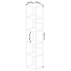 Riiul Akord 40, must/pruun hind ja info | Riiulid | kaup24.ee