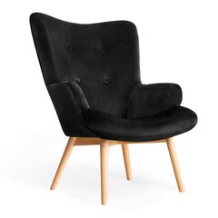 Кресло чёрное 50x96 см цена и информация | Кресла в гостиную | kaup24.ee