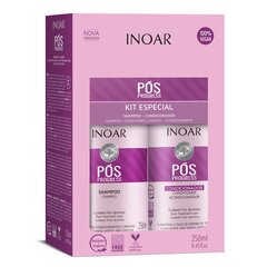 INOAR Pos Progress Duo komplekt keratiiniga töödeldud juustele: šampoon 250 ml + palsam 250 ml hind ja info | Šampoonid | kaup24.ee