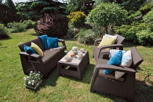 Садовая мебель Corfu Set, коричневая цена и информация | Комплекты уличной мебели | kaup24.ee