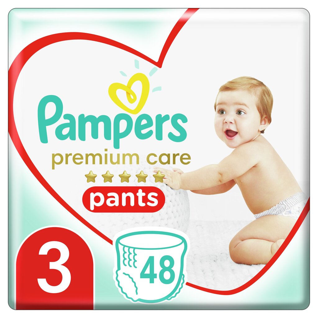 Püksmähkmed Pampers Premium Pants, Value Pack, 3 suurus, 48 tk цена и информация | Mähkmed | kaup24.ee