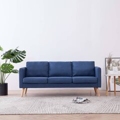 Трехместный диван, синий цена и информация | Диваны | kaup24.ee