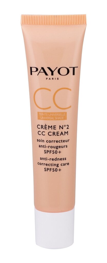 CC kreem punetavale nahale Payot Creme No2 CC Cream SPF50 40 ml цена и информация | Näokreemid | kaup24.ee