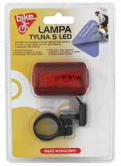 Istme all olev tagumine jalgratta lamp 5 LED hind ja info | Jalgratta tuled ja helkurid | kaup24.ee