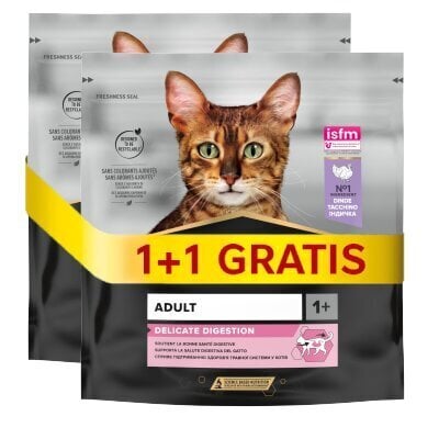 Purina Pro Plan Delicate kalkuniga, 2x400 g цена и информация | Kuivtoit kassidele | kaup24.ee