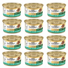 Purina Gourmet Gold pasteet küülikuga, 12x85 g hind ja info | Konservid kassidele | kaup24.ee