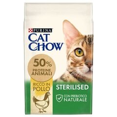 Cухой корм для кошек CAT CHOW STERILISED Курица 1,5 кг цена и информация | Сухой корм для кошек | kaup24.ee