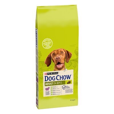 Purina Dog Chow täiskasvanud koertele lambaga, 14 kg цена и информация | Kuivtoit koertele | kaup24.ee