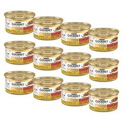 Purina Goumet Gold pasteet kana ja maksaga, 12x85 g hind ja info | Konservid kassidele | kaup24.ee