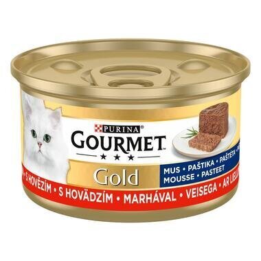 Purina Gourmet Gold pasteet veiselihaga, 12x85 g цена и информация | Konservid kassidele | kaup24.ee