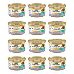 Purina Gourmet Gold pasteet lambaliha ja roheliste ubadega, 12x85 g hind ja info | Konservid kassidele | kaup24.ee