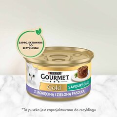 Мокрый корм для кошек Gourmet Gold бисквит с ягненком и стручковой фасолью 85гх 12 цена и информация | Кошачьи консервы | kaup24.ee