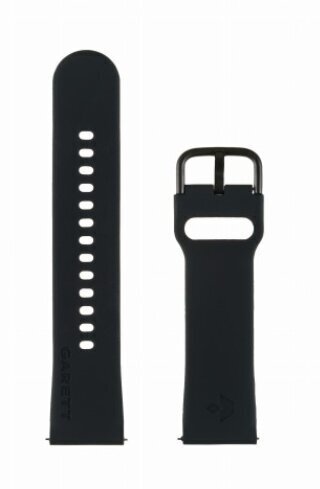 Garett Silicone 22mm Black hind ja info | Nutikellade ja nutivõrude tarvikud | kaup24.ee