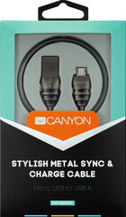 Canyon CNS-USBM5DG, Micro USB/USB-A, 1 m hind ja info | Kaablid ja juhtmed | kaup24.ee