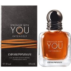 Parfüümvesi Emporio Armani Stronger With You Intensely EDP meestele 30 ml цена и информация | Мужские духи | kaup24.ee