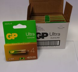 Patareid GP Ultra alkaline LR3 / AAA 1.5V, 40tk цена и информация | Батарейки | kaup24.ee