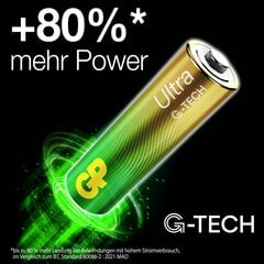 Patareid GP Ultra alkaline LR6 / AA 1.5V, 6tk цена и информация | Батарейки | kaup24.ee