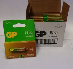 Patareid GP Ultra alkaline AAA / LR03 1.5V, 72 tk hind ja info | Patareid | kaup24.ee