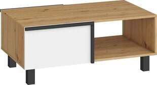 Кофейный столик Meblocross Lars 03 2D, белого/дубового цвета цена и информация | Журнальные столики | kaup24.ee