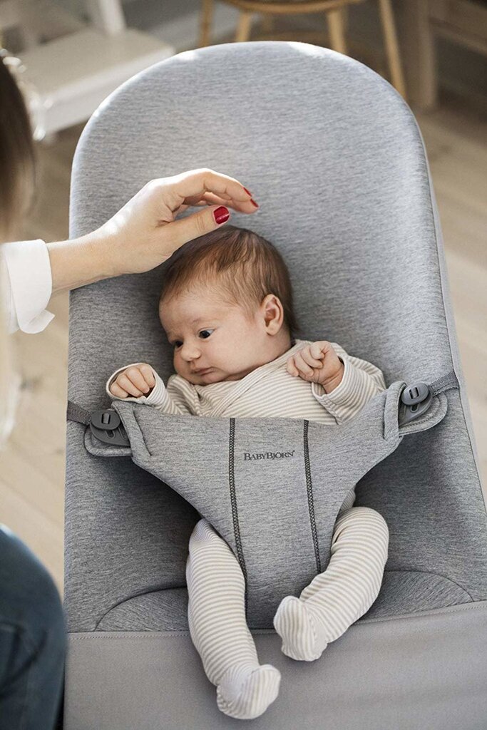 Babybjörn lamamistool Bliss Bundle Light Grey, 3D Jersey/toy цена и информация | Beebi lamamistoolid | kaup24.ee