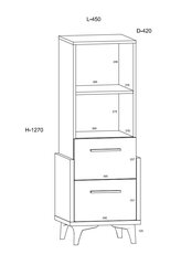 Riiul Meblocross Hey 12, valge/kollane hind ja info | Lastetoa riiulid | kaup24.ee