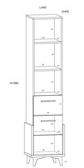 Riiul Meblocross Hey 14, valge/roheline hind ja info | Lastetoa riiulid | kaup24.ee