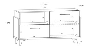 Kummut Meblocross Hey 08, valge/tumehall hind ja info | Lastetoa kummutid | kaup24.ee