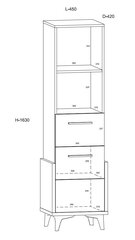 Riiul Meblocross Hey 13, valge/lilla hind ja info | Lastetoa riiulid | kaup24.ee