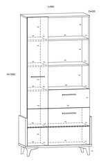 Riiul Meblocross Hey 18, valge/kollane hind ja info | Lastetoa riiulid | kaup24.ee