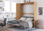 Откидная кровать Meblocross Teddy 160, 160x200 см, цвета дуба