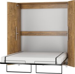 Откидная кровать Meblocross Teddy 160, 160x200 см, коричневая цена и информация | Кровати | kaup24.ee
