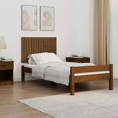 seinale kinnitatav voodipeats, meepruun, 95,5x3x60cm, männipuit цена и информация | Кровати | kaup24.ee