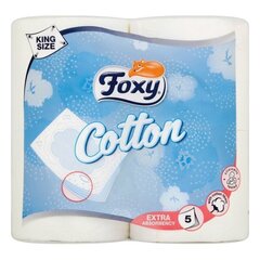 туалетной бумаги Cotton Foxy (4 uds) цена и информация | Туалетная бумага, бумажные полотенца | kaup24.ee