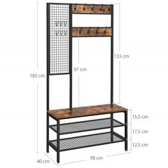 Riidenagi Songmics 97 cm, pruun hind ja info | Nagid | kaup24.ee