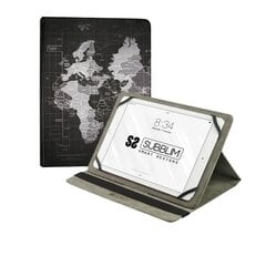 Чехол для планшета Subblim TRENDY CASE WORLD MAP 10.1" цена и информация | Чехлы для планшетов и электронных книг | kaup24.ee