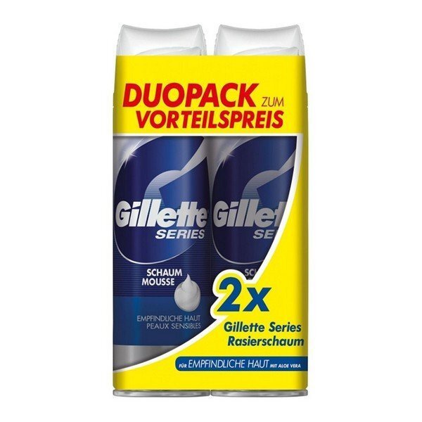 Habemeajamisvaht tundlikule nahale Gillette Series Sensitive 2x250 ml цена и информация | Raseerimisvahendid | kaup24.ee