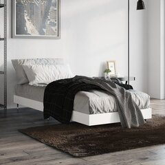 voodiraam, valge, 90x190 cm, tehispuit hind ja info | Voodid | kaup24.ee