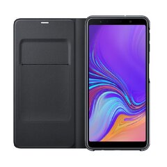 Ümbrised Samsung Galaxy A7 2018 Wallet Cover EF-WA750PBEGWW, must hind ja info | Telefoni kaaned, ümbrised | kaup24.ee