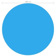 Ujuv ümmargune basseinikate 488 cm, sinine hind ja info | Basseinitehnika | kaup24.ee