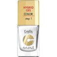 Geeljas küünelakk Delia Cosmetics Coral Hybrid Step1 11 ml, 25 White